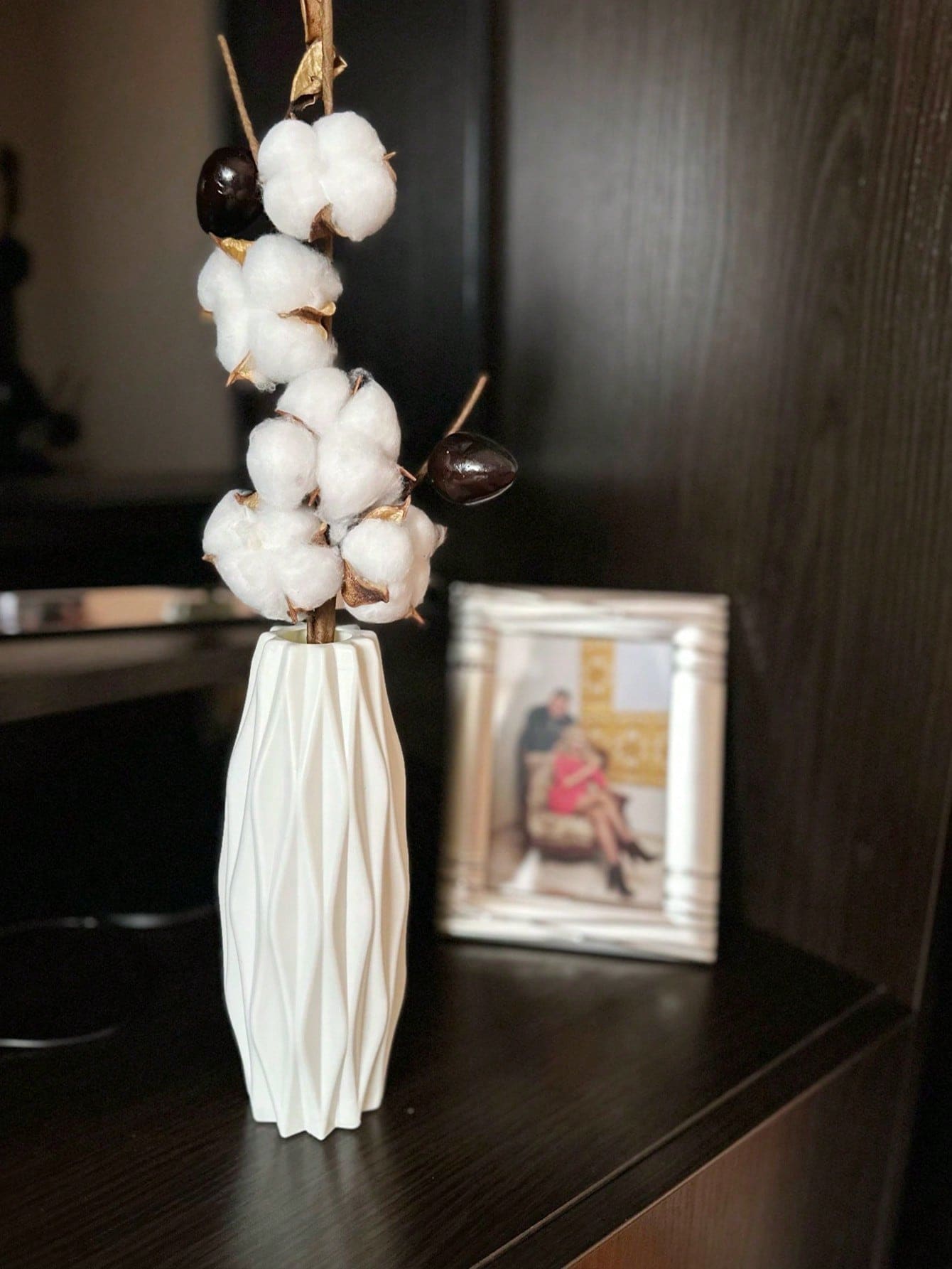 1 Miếng Trắng Hiện đại Cái bình hoa , Nhựa Bình hoa Đối với Nhà  Đồ trang trí , Thích hợp Đối với Phòng khách Cắm Hoa Trưng bày - trắng - Xem 1