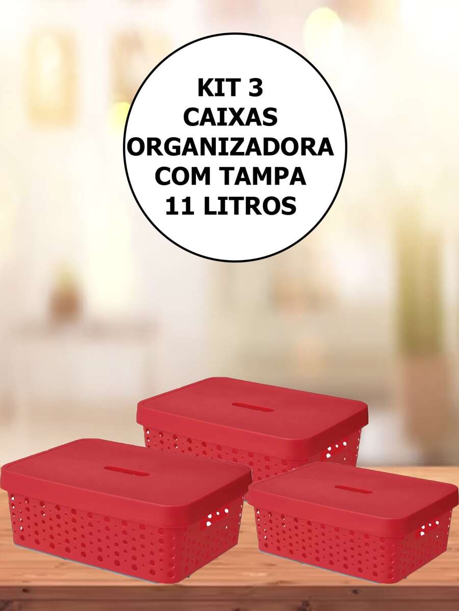 Storage Boxes & Bins - 紅色 - 查看 1