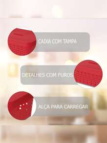 Storage Boxes & Bins - 紅色 - 查看 2