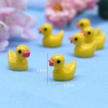 20pcs Mini Cute Duck Home Decor Dollhouse Diy Accessories - Yellow - View 4