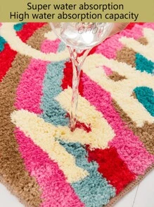 Bathroom Mat, Cute Anti-Slip Ultra-Fine Fiber Water Absorbent Bathroom Carpet, Funny Bathroom Decoration For Colorful Bathtubs And Showers, Machine Washable, 20"X30"/16"X24" Bath Rug Outdoor Rug Door Mat Summer Bathroom Accessories Back To School