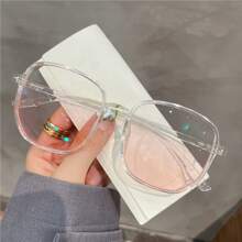Blush Pink Colored Fashion Eyeglasses - Baby Pink - View 5