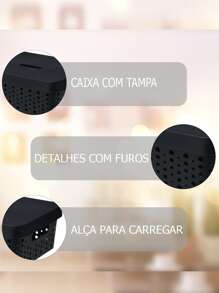 Storage Boxes & Bins - 黑色 - 查看 2