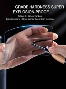 2 Peças Privacidade Peliculas Prote Compatível Com Iphone de São Paulo - Transparente - Visão 3