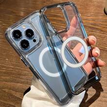 Clear Magnetic Phone Case Compatible With iPhone15/15Plus/15Pro/15Promax - Clear - View 2