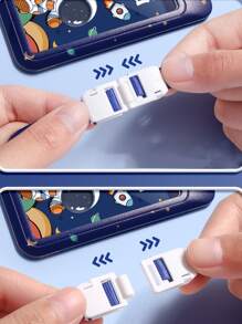 1pc Retractable Card Holder With Lanyard For Anti-lost, Waterproof, Anti-demagnetize, Id Card Badge Pocket, Ideal For Students, Kids - Blue - View 7