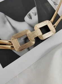 حزام معدني مطاطي باللون الذهبي للنساء لتناسب الفساتين والمعاطف للاستخدام اليومي والحفلات في الصيف والمدرسة والخريف وعيد الهالوين