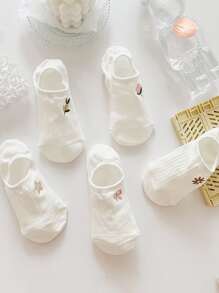 10 buc. șosete de barcă decoltate de culoare solidă pentru femei, respirabile, absorbante de transpirație, respirabile, anti-miros, anti-alunecare