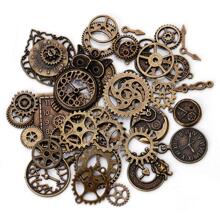 50g Bánh răng đồng hồ Steampunk cổ điển & Linh kiện đồng hồ thạch anh Phụ kiện làm đồ trang sức tự làm, Khoảng 25 chiếc, Màu sắc & Kiểu dáng ngẫu nhiên Mùa hè, Trường học - Đồng - Xem 1