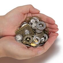 50g Bánh răng đồng hồ Steampunk cổ điển & Linh kiện đồng hồ thạch anh Phụ kiện làm đồ trang sức tự làm, Khoảng 25 chiếc, Màu sắc & Kiểu dáng ngẫu nhiên Mùa hè, Trường học - Đồng - Xem 7