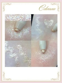 COLORROSE 高光笔，珠光乳霜质地，提亮眼周肌肤，打造闪亮眼部轮廓，有效遮盖黑眼圈，防晕染，持久显色，适合日常妆容，提亮内眼角，香槟色 - 香檳色 - 查看 3