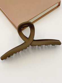 4pcs/Set Ladies' Minimalist Hair Claw/Hair Clip With Simple & Elegant Square/Rectangular/Flower Shape, Suitable For Daily & Outdoor & Bath & Makeup & Hair Styling & Clothing Accessory Casual Hair Clips Hair Jaw Clip Hair Clamps Hair Clutch Hair Catcher Clip Fall Winter Claw Clip Hair Accessories For Women For Vacation Outfits Woman Summer - Coffee - View 8