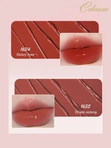 COLORROSE 镜面光泽唇釉、玻璃唇釉、钻石丰盈唇釉、保湿液体唇膏、日常妆容 - 1635櫻桃烏龍 - 查看 7