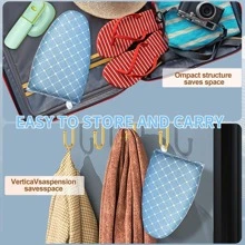 迷你燙衣板,手持鐵板,手持熨燙桌子適用於家庭使用,熨燙架蒸汽手套服裝蒸籠架熨燙手套,防水和手套附戒指穿戴,完全護理保護服裝蒸汽手套,隔熱手套適用於服裝 - 藍色 - 查看 7