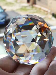 水晶多面鑽石球裝飾物發亮裝飾物 - 無色 - 查看 1