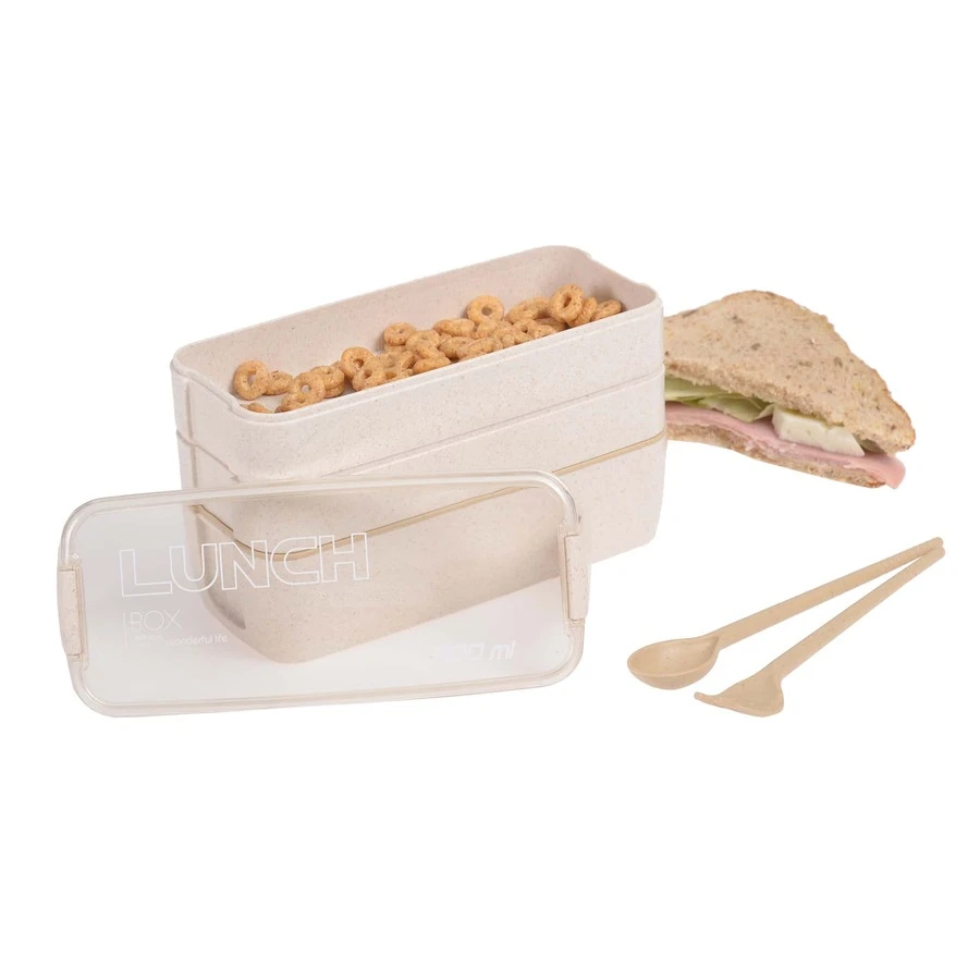 Topper Box Lunch 3 Covered Compartments Included. Box For Lunch And Lunch. Portable Food Box Lunch Box