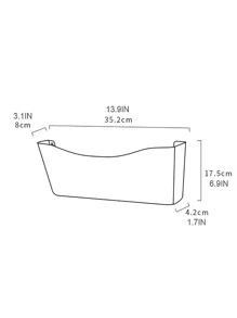 1pc/3pcs Stackable Wall Hanging File Organizer, A4 File Holder, Office Organization & Storage Rack, Wall Mounted Paper Magazine Organizer For Office And Home - Clear - View 5