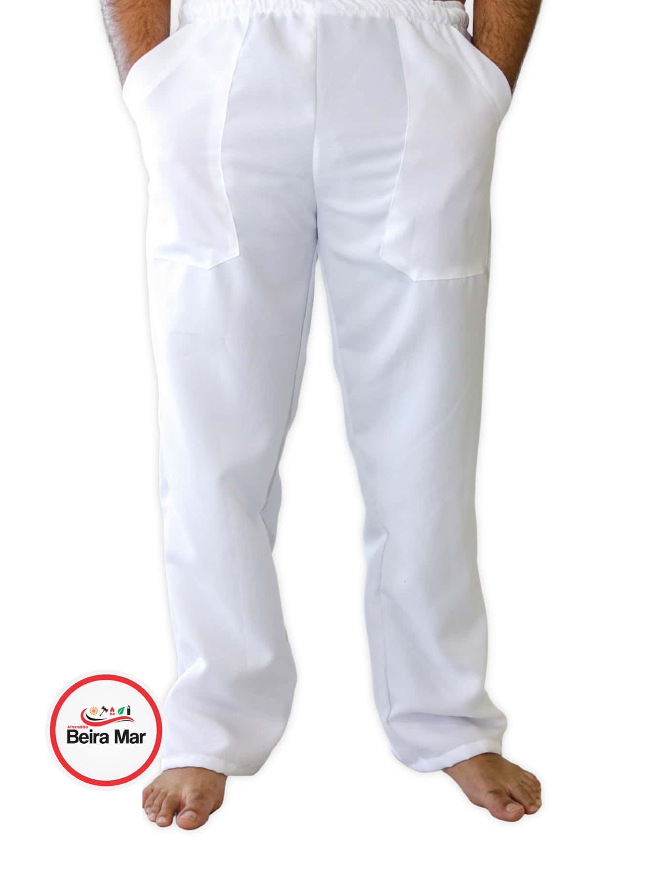 Women Pants - 白色 - 查看 1