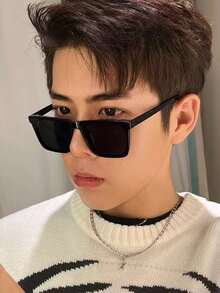 1 件男女通用街头风格眼镜配件 - 黑色 - 查看 3