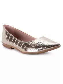 Domidona Women Flat Sandals - Emas - View 1