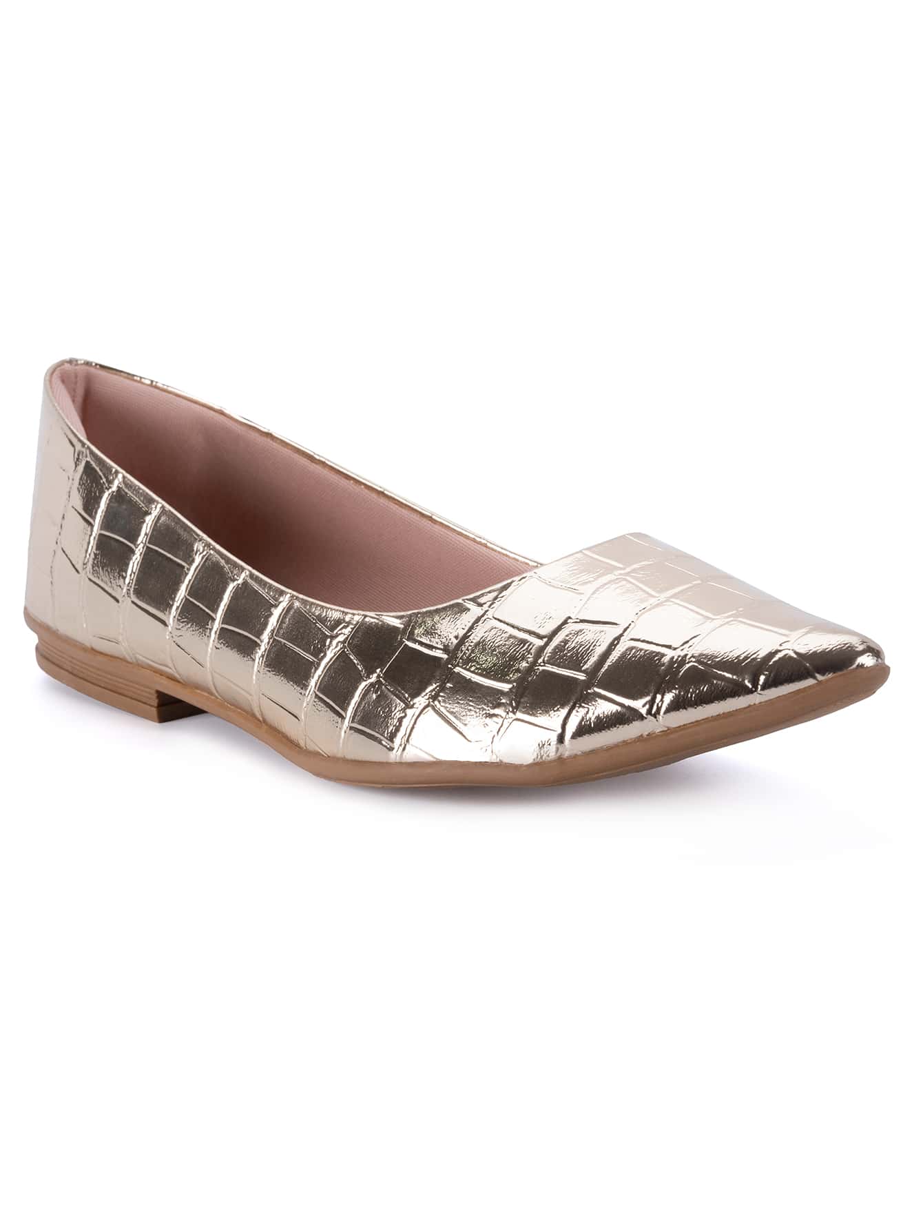 Domidona Women Flat Sandals - Emas - View 1