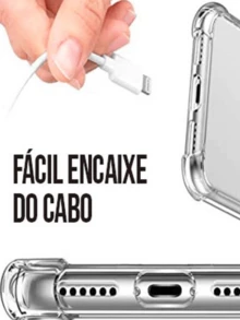 Capa Capinha TPU Transparente Anti-impacto Samsung Galaxy J8 - Transparente - Visão 6