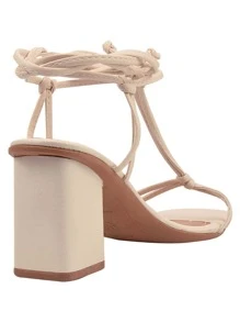 Women Heeled Sandals - trắng - Xem 3