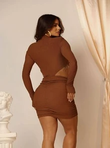 Women Dresses - Rỉ Nâu - Xem 2