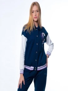 Blusa De Moletom College Estampa Oriental