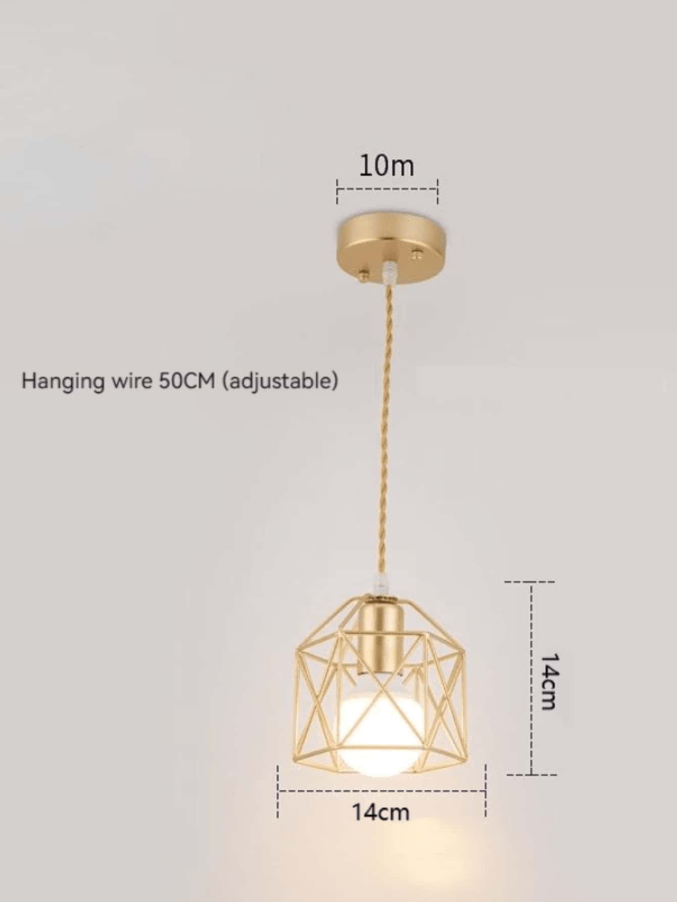 moderno LED Lámparas de techo hierro dorado negro minimalista de metal