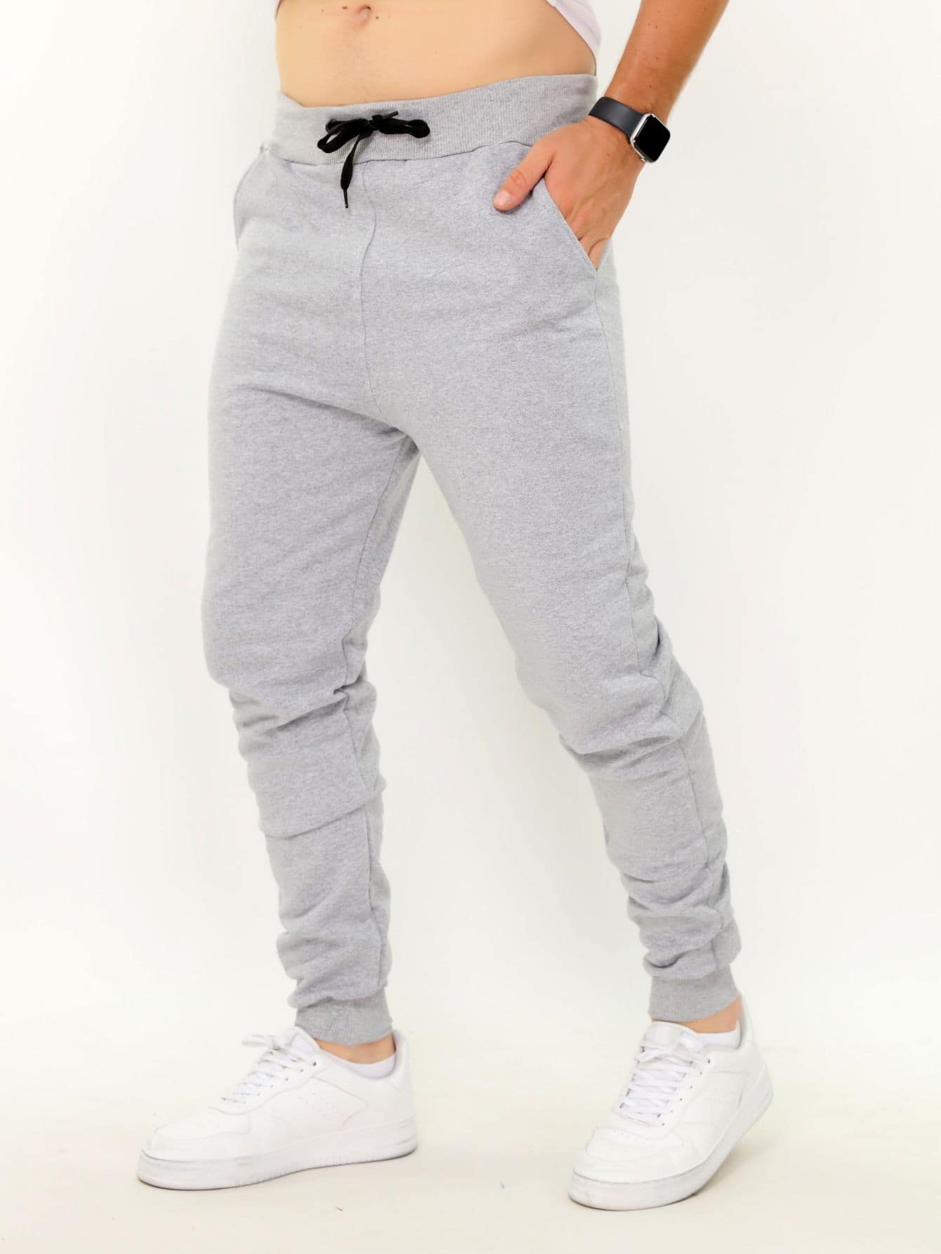 Men Pants - 淺灰色 - 查看 1