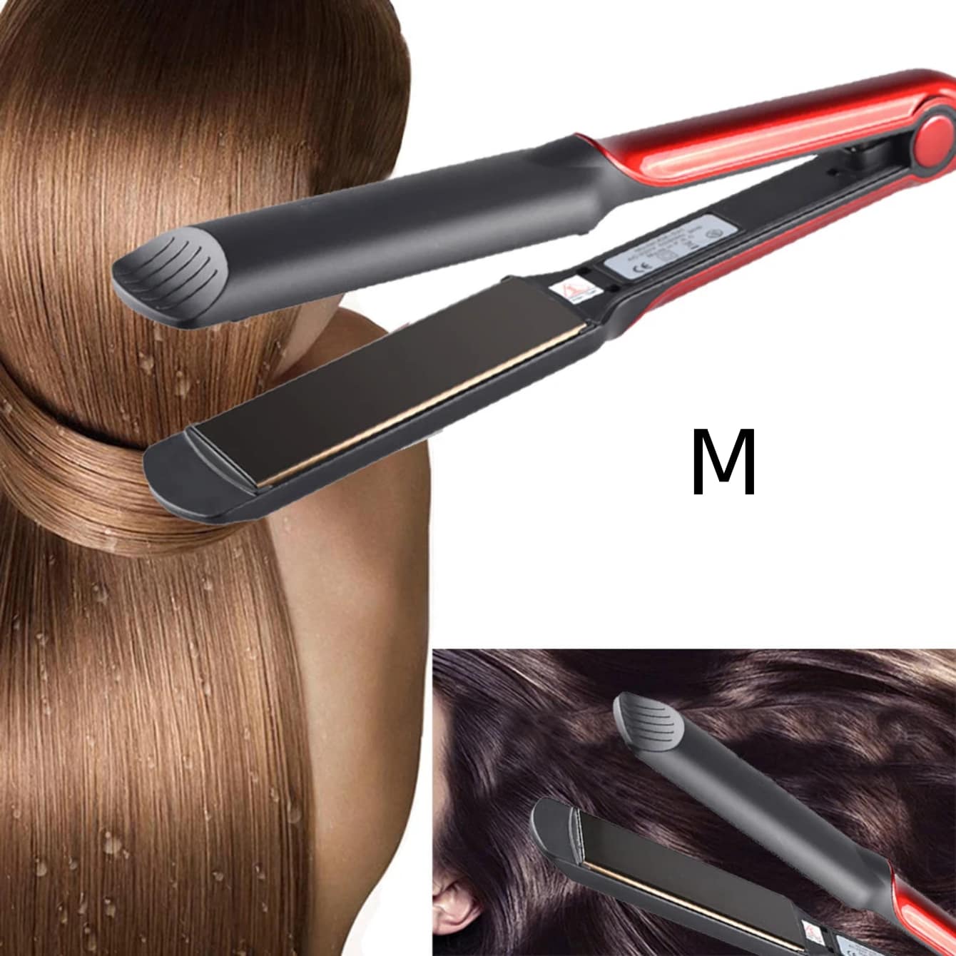 Professional Hair Straightener - Red - View 1