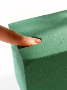 1 cái Bọt hoa thấm nước, Gạch bọt hoa màu xanh lá cây bằng nhựa tối giản cho bao bì hoa - màu xanh lá - Xem 5