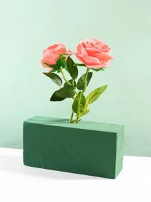 1 cái Bọt hoa thấm nước, Gạch bọt hoa màu xanh lá cây bằng nhựa tối giản cho bao bì hoa - màu xanh lá - Xem 2