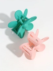 5 piezas floral Garra de pelo Clip - Multicolor - Ver 5