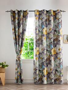 1pc Yellow Peony Oil Painting Printed Home Decor - Multicolor - View 5