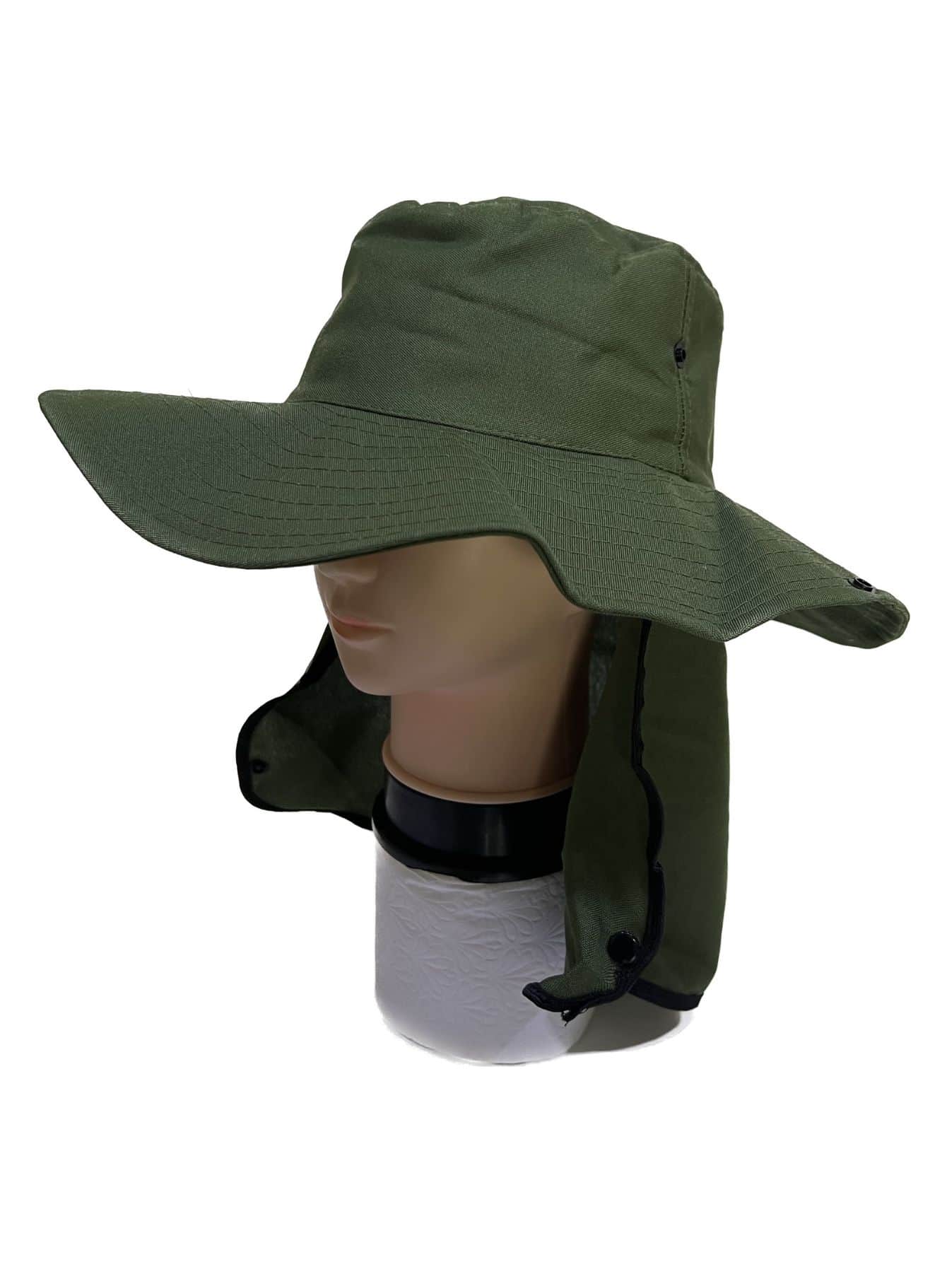 Men Bucket Hat - 軍綠色 - 查看 1