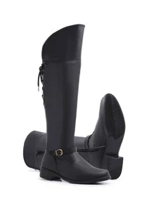 Women Fashion Boots - màu đen - Xem 5