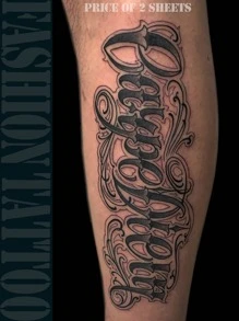 2 Hojas De Pegatinas De Tatuajes Para Mujeres Carpe Diem - Multicolor - Ver 3