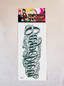 2 Hojas De Pegatinas De Tatuajes Para Mujeres Carpe Diem - Multicolor - Ver 2