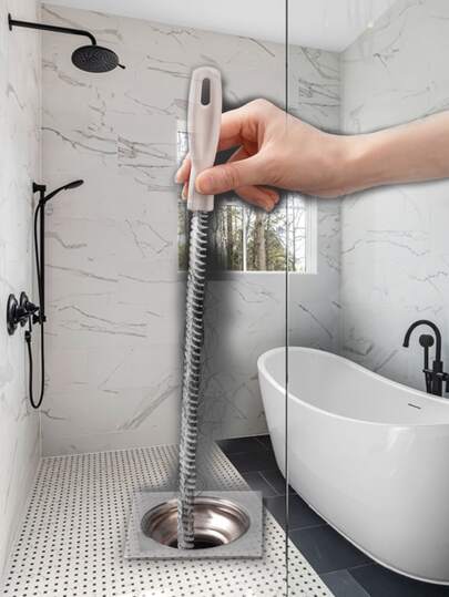 1 Peça Flexível Ralo Cabelo Entupir Removedor , Flexível Chuveiro Ralo Escova De Limpeza Para Afundar , Cozinha , Banheiro , Banheira