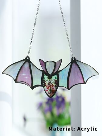 1pc Acrylic Bat Design Wall Hanging