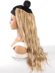 Clip Style Hair Extension And Water Wave Pattern Hair Extension Set, Suitable For Women's Natural And Soft Synthetic Hair With Multiple Colors - Multicolor - View 4