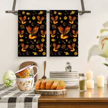 Fire Phoenix-Kc Towel-002 - Black - View 5