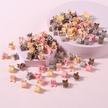 50 Pièces Pinces À Cheveux Et Griffes Pour Cheveux De Filles, Fleurs Colorées, Couronne, Étoile, Oreilles De Lapin Et Pâquerettes Aléatoires, Accessoires De Cheveux Mignons Pour Le Port Quotidien