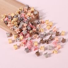 50 Pièces Pinces À Cheveux Et Griffes Pour Cheveux De Filles, Fleurs Colorées, Couronne, Étoile, Oreilles De Lapin Et Pâquerettes Aléatoires, Accessoires De Cheveux Mignons Pour Le Port Quotidien