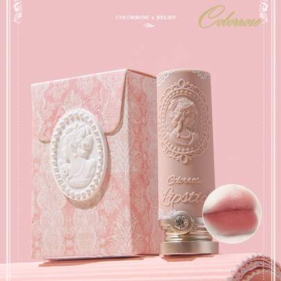 COLORROSE שפתון מט ומבריק, שפתון מבריק במיוחד, שפתון פיגמנט גבוה, פורמולה קרמית לחותית, ורוד רווי נמוך