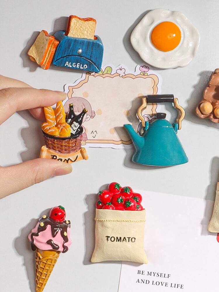 Set Da 8 Mini Vasi Magnetici 3D Per Frigo – Calamite Decorative E Portaoggetti Per Cucina, Ufficio E Armadietti