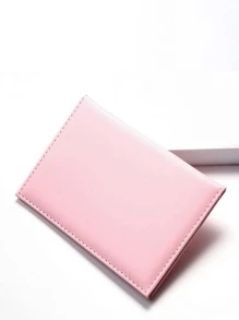 1 件哑光 PU 材料旅行护照套，带世界地图字母印刷和固定设计护照夹护照夹护照钱包护照包假期护照袋飞行护照袋返校男女旅行必需品旅行配件 - 粉色 - 查看 5