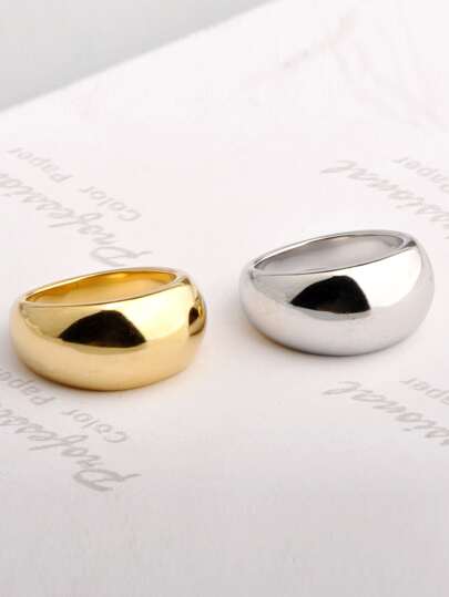 Fashionable Minimalist Stainless Steel Ring Suitable For Women